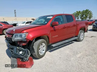 2022 Chevrolet Colorado 2WD LT z VIN 1GCGSCEN3N1111089, wystawiony jako Copart lot #63657575 z przebiegiem 62 283 mil mil oraz Szkoda całkowita • Salvage title. Historia ofert i sprzedaży dostępna na DreamBid. Obrazek 1.