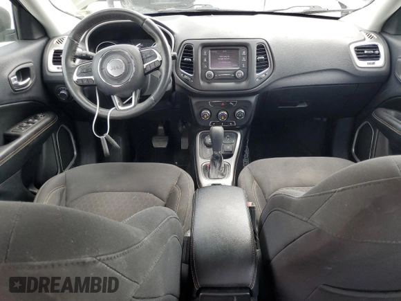 2017 Jeep Compass Sport with VIN 3C4NJDAB1HT656524, listed as a Copart auction lot 54325385 with 97,253 mi miles and Salvage title. Bid and sale history available at DreamBid. Image 8.