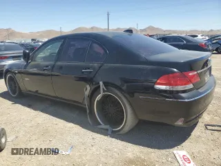 2008 BMW 7 Series 750i with VIN WBAHL835X8DT13297, listed as a Copart auction lot 61523864 with Not Provided miles and Salvage Title. Bid and sale history available at DreamBid. Image 2.