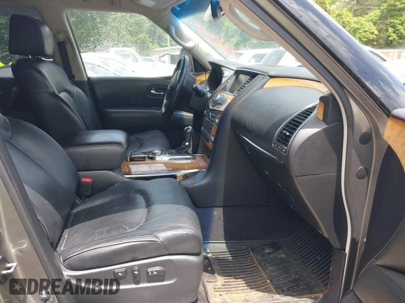 2013 Infiniti QX56 with VIN JN8AZ2NE4D9060623, listed as a IAAI auction lot 42231609 with 229,360 mi miles and . Bid and sale history available at DreamBid. Image 5.