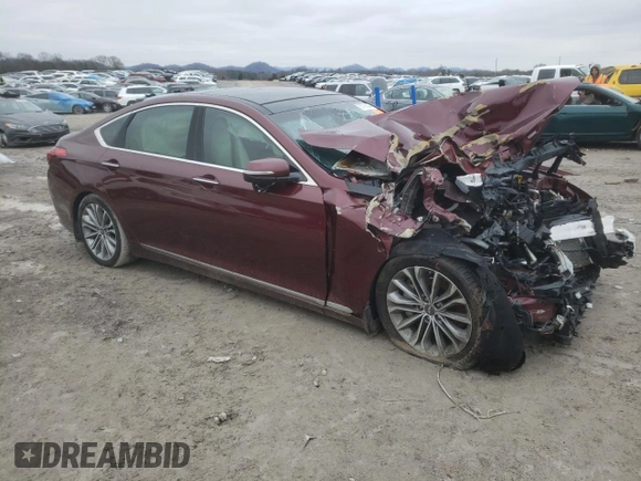 2015 Hyundai Genesis 3.8L with VIN KMHGN4JE9FU040088, listed as a Copart auction lot 50881415 with 136,953 mi miles and Salvage Title. Bid and sale history available at DreamBid. Image 4.