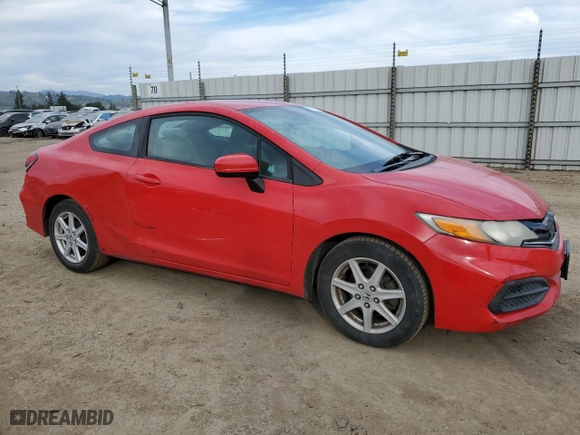 2015 Honda Civic Coupe LX with VIN 2HGFG3B57FH515454, listed as a Copart auction lot 45767935 with 151,402 mi miles and Salvage Title. Bid and sale history available at carsss.com. Image 4.