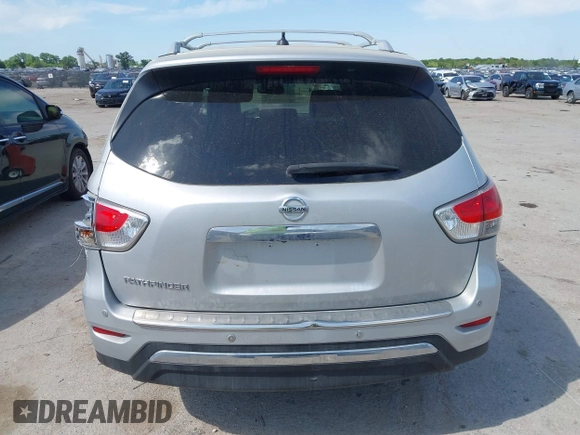 2015 Nissan Pathfinder S with VIN 5N1AR2MNXFC624659, listed as a IAAI auction lot 42033206 with 170,773 mi miles and . Bid and sale history available at DreamBid. Image 16.