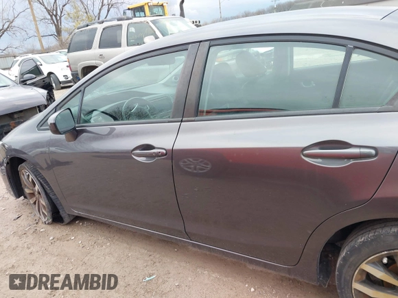 2015 Honda Civic Sedan EX-L with VIN 19XFB2F91FE028279, listed as a IAAI auction lot 41844830 with 140,521 mi miles. Bid and sale history available at carsss.com. Image 14.