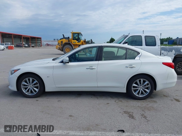 2015 Infiniti Q50 with VIN JN1BV7ARXFM391498, listed as a IAAI auction lot 42538882 with 164,808 mi miles and . Bid and sale history available at DreamBid. Image 14.