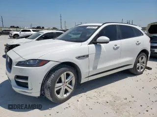 2018 Jaguar F-Pace 35t R-Sport z VIN SADCL2EV3JA240843, wystawiony jako Copart lot #64905375 z przebiegiem 93 697 mil mil oraz Szkoda całkowita • Salvage title. Historia ofert i sprzedaży dostępna na DreamBid. Obrazek 1.