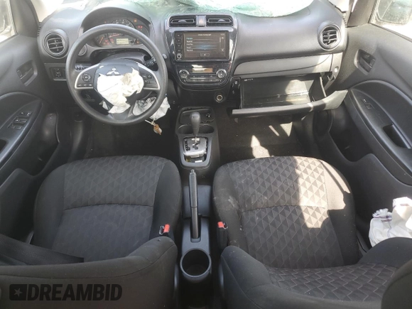 2021 Mitsubishi Mirage ES with VIN ML32AUHJ6MH012612, listed as a Copart auction lot 60129265 with 62,846 mi miles and Non repairable. Bid and sale history available at DreamBid. Image 8.