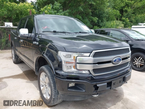 2020 Ford F-150 XL with VIN 1FTEW1C48LFA50851, listed as a IAAI auction lot 42189524 with 96,451 mi miles and . Bid and sale history available at DreamBid. Image 1.