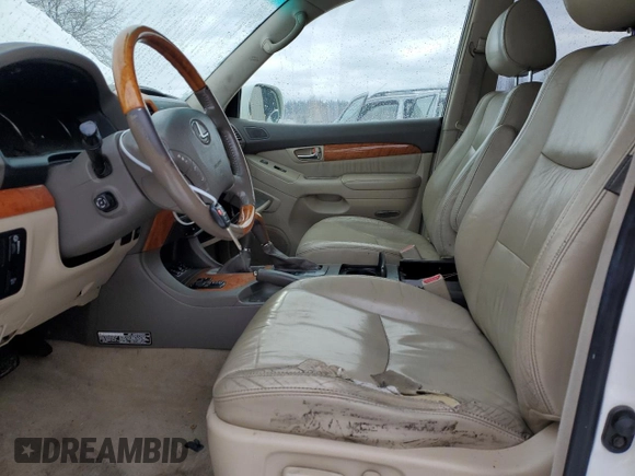 2005 Lexus GX with VIN JTJBT20X250074971, listed as a Copart auction lot 44061045 with 285,381 mi miles and Clean Title. Bid and sale history available at carsss.com. Image 7.