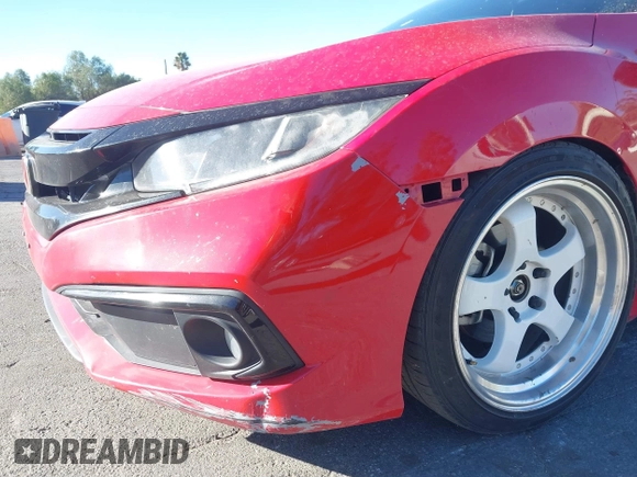 2019 Honda Civic Sport with VIN 2HGFC2F81KH538037, listed as a IAAI auction lot 41377964 with 72,560 mi miles and . Bid and sale history available at DreamBid. Image 6.