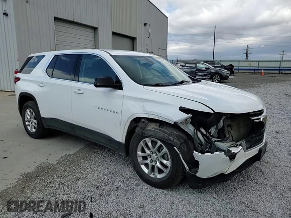 2020 Chevrolet Traverse LS with VIN 1GNEVLKW1LJ275991, listed as a Copart auction lot 71838494 with 98,110 mi miles and Salvage Title. Bid and sale history available at carsss.com. Image 10.