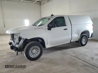 2023 Chevrolet Silverado 1500 Work Truck with VIN 3GCNAAEK6PG349852, listed as a Copart auction lot 52534275 with 105,419 mi miles and Clean Title. Bid and sale history available at carsss.com. Image 1.