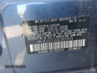 2013 Subaru Impreza Special Sports Limited с VIN JF1GPAS64D2837979, выставлен на аукционе Copart как лот 46428315 с пробегом 107 719 миль миль и Списание • Salvage title. История ставок и продаж доступна на DreamBid. Изображение 15.