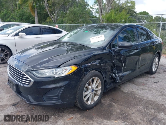 2020 Ford Fusion SE with VIN 3FA6P0HDXLR170082, listed as a IAAI auction lot 40743626 with 53,055 mi miles. Bid and sale history available at carsss.com. Image 17.
