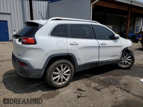 2014 Jeep Cherokee Limited with VIN 1C4PJMDS0EW140309, listed as a Copart auction lot 59203385 with 116,058 mi miles and Salvage title. Bid and sale history available at DreamBid. Image 3.