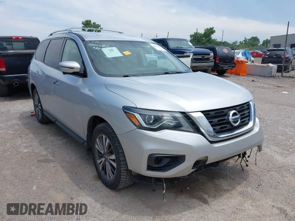 2018 Nissan Pathfinder SV with VIN 5N1DR2MM8JC650965, listed as a IAAI auction lot 42673823 with 113,611 mi miles and . Bid and sale history available at DreamBid. Image 1.