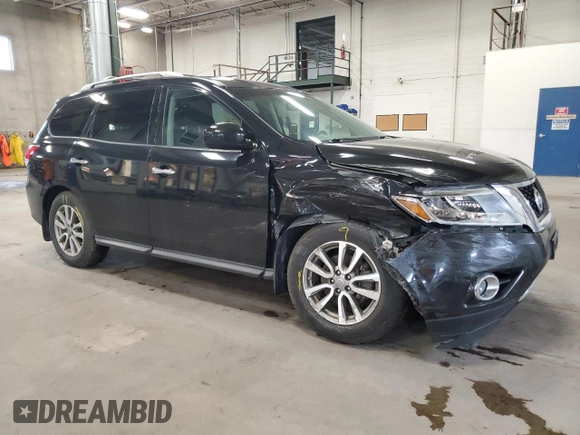 2015 Nissan Pathfinder SV with VIN 5N1AR2MM6FC707979, listed as a Copart auction lot 57514915 with 196,100 mi miles and Salvage title. Bid and sale history available at DreamBid. Image 4.
