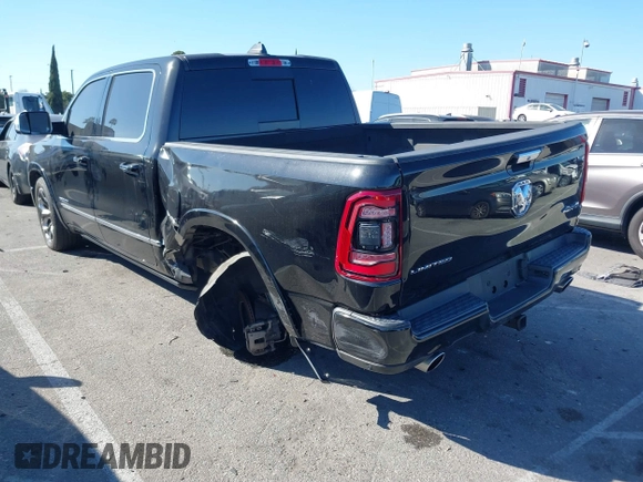 2019 Ram 1500 Limited with VIN 1C6SRFHT0KN764346, listed as a IAAI auction lot 41651143 with 45,517 mi miles and . Bid and sale history available at DreamBid. Image 3.