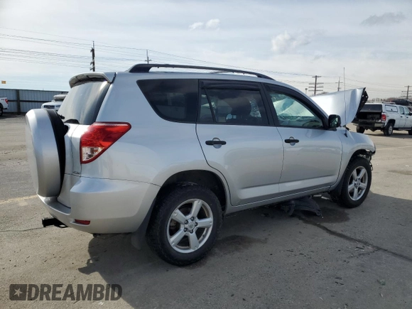 2007 Toyota RAV4 with VIN JTMBD35V575073123, listed as a Copart auction lot 45798785 with 0 mi miles and Salvage Title. Bid and sale history available at carsss.com. Image 3.