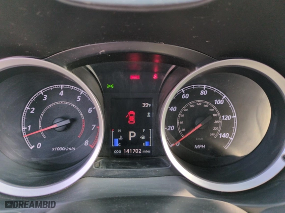 2012 Mitsubishi Lancer GT with VIN JA32U8FW2CU019068, listed as a Copart auction lot 82207624 with 141702 miles and Salvage Title. Bid and sale history available at carsss.com. Image 9.