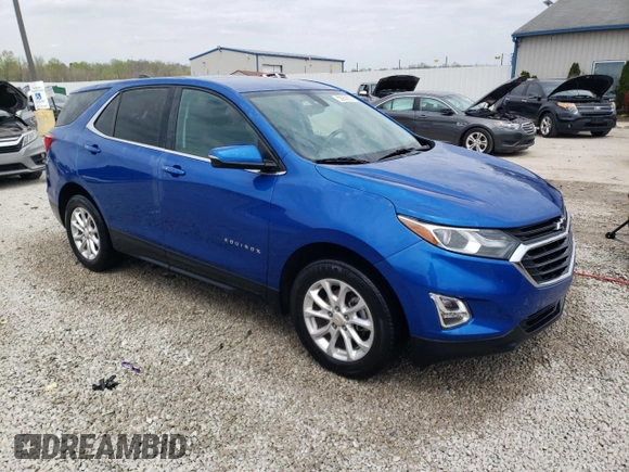 2019 Chevrolet Equinox LT with VIN 3GNAXKEV1KS521408, listed as a Copart auction lot 52969055 with 56,978 mi miles and Salvage Title. Bid and sale history available at DreamBid. Image 4.