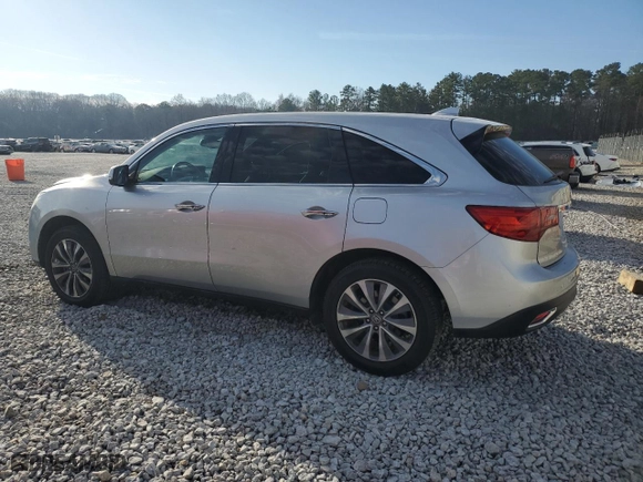 2014 Acura MDX Tech Pkg with VIN 5FRYD4H47EB034305, listed as a Copart auction lot 47041315 with 124,391 mi miles and Salvage Title. Bid and sale history available at carsss.com. Image 2.