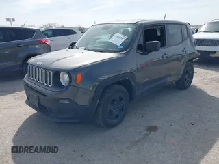 2018 Jeep Renegade Sport with VIN ZACCJAAB5JPG70171, listed as a IAAI auction lot 41818247 with 103,741 mi miles and . Bid and sale history available at DreamBid. Image 2.