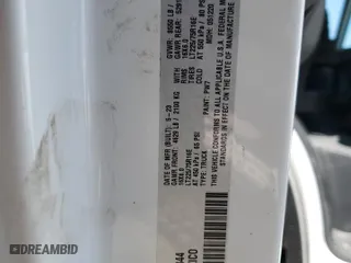 2023 Ram ProMaster Cargo Van with VIN 3C6LRVAG9PE545344, listed as a Copart auction lot 52437975 with 11,569 mi miles and Salvage Title. Bid and sale history available at carsss.com. Image 13.