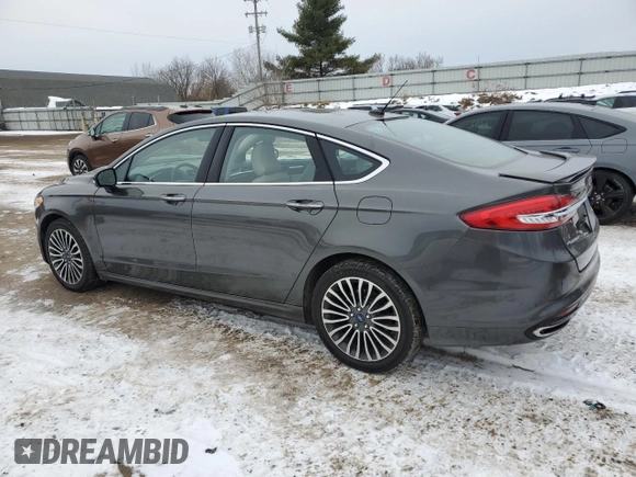 2018 Ford Fusion Titanium with VIN 3FA6P0D9XJR205833, listed as a Copart auction lot 44784245 with 154,766 mi miles and Salvage title. Bid and sale history available at DreamBid. Image 2.