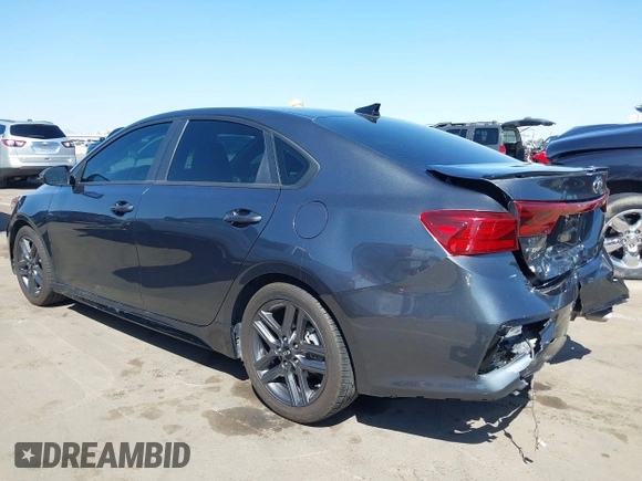 2021 Kia Forte GT-Line with VIN 3KPF34AD9ME329982, listed as a IAAI auction lot 41974225 with 65,197 mi miles. Bid and sale history available at carsss.com. Image 3.