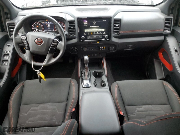 2023 Nissan Frontier PRO-4X with VIN 1N6ED1EK9PN622424, listed as a Copart auction lot 88164565 with 23,212 mi miles and Salvage Title. Bid and sale history available at carsss.com. Image 8.