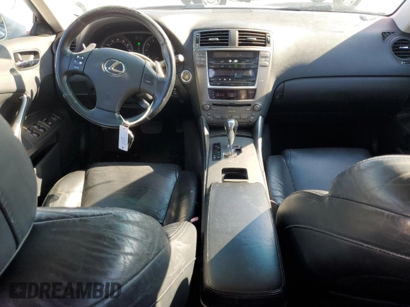 2006 Lexus IS 250 Manual with VIN JTHBK262665018536, listed as a Copart auction lot 45328565 with 266,705 mi miles and Salvage Title. Bid and sale history available at carsss.com. Image 8.