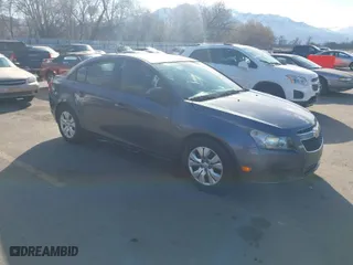 2013 Chevrolet Cruze LS with VIN 1G1PA5SH4D7312789, listed as a IAAI auction lot 41948971 with 119,725 mi miles. Bid and sale history available at carsss.com. Image 1.