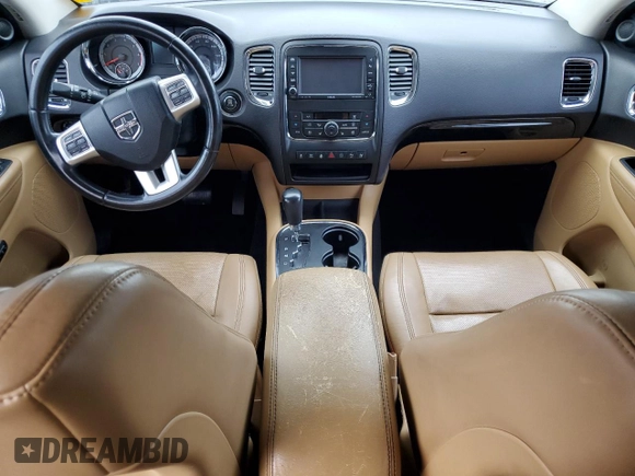 2012 Dodge Durango Citadel with VIN 1C4SDHET7CC240213, listed as a Copart auction lot 81023064 with 92,252 mi miles and Salvage title. Bid and sale history available at DreamBid. Image 8.