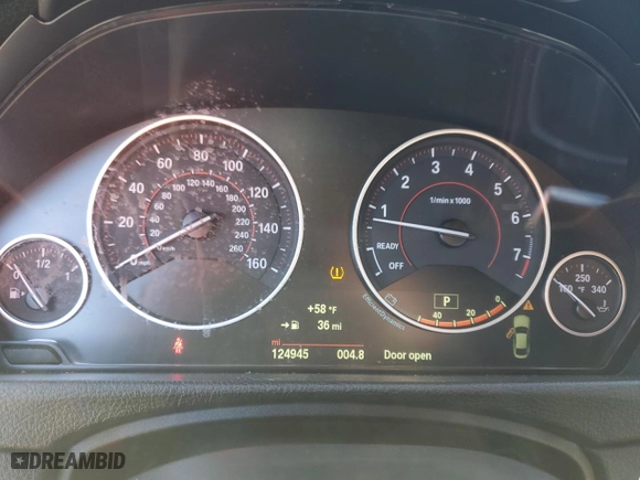 2015 BMW 4 Series 428i xDrive with VIN WBA4C9C51FD331771, listed as a Copart auction lot 82763504 with 124,945 mi miles and Salvage Title. Bid and sale history available at carsss.com. Image 9.