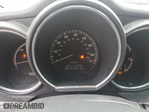 2006 Lexus RX 400h with VIN JTJHW31U860035783, listed as a Copart auction lot 46118265 with 227,055 mi miles and Salvage Title. Bid and sale history available at DreamBid. Image 9.
