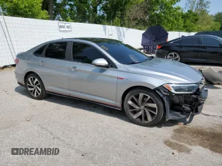 2019 Volkswagen Jetta S with VIN 3VW6T7BU4KM195897, listed as a Copart auction lot 58821015 with 46,021 mi miles and Salvage title. Bid and sale history available at DreamBid. Image 4.
