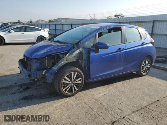 2019 Honda Fit EX with VIN 3HGGK5H81KM743381, listed as a Copart auction lot 52186255 with 28,657 mi miles and Salvage Title. Bid and sale history available at DreamBid. Image 1.