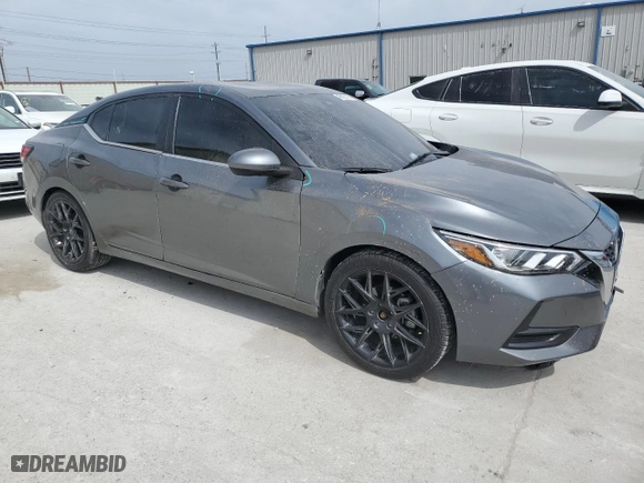 2021 Nissan Sentra S with VIN 3N1AB8BVXMY275525, listed as a Copart auction lot 48936195 with 55,368 mi miles and Salvage Title. Bid and sale history available at carsss.com. Image 4.