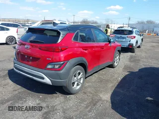 2023 Hyundai Kona SEL with VIN KM8K6CAB2PU936256, listed as a IAAI auction lot 41869839 with 37,170 mi miles. Bid and sale history available at carsss.com. Image 4.