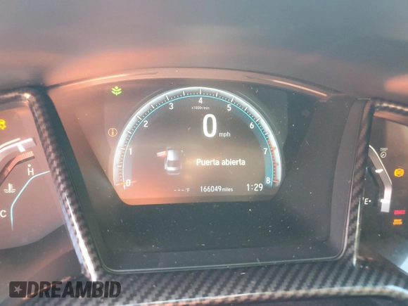 2016 Honda Civic Sedan EX with VIN 19XFC2F75GE057765, listed as a Copart auction lot 48829965 with 166,049 mi miles and Salvage Title. Bid and sale history available at carsss.com. Image 9.