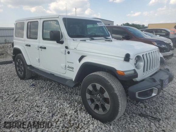 2018 Jeep Wrangler Unlimited Sahara z VIN 1C4HJXEGXJW125715, wystawiony jako Copart lot #63366945 z przebiegiem 60 632 mil mil oraz Szkoda całkowita • Salvage title. Historia ofert i sprzedaży dostępna na DreamBid. Obrazek 4.
