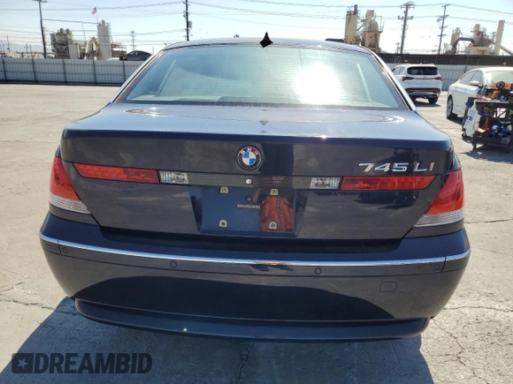 2003 BMW 7 Series 745Li with VIN WBAGN63433DS44768, listed as a Copart auction lot 73611704 with Not Provided miles and Salvage Title. Bid and sale history available at carsss.com. Image 6.