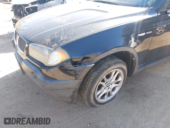 2005 BMW X3 2.5i with VIN WBXPA73485WC50101, listed as a IAAI auction lot 41844456 with 202,522 mi miles. Bid and sale history available at carsss.com. Image 6.