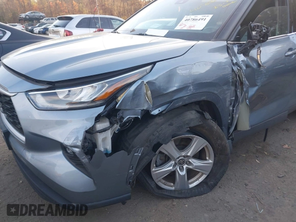 2020 Toyota Highlander LE with VIN 5TDBZRBH0LS019638, listed as a IAAI auction lot 40786491 with 46,798 mi miles and . Bid and sale history available at DreamBid. Image 6.