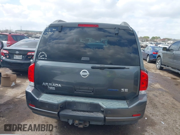 2010 Nissan Armada Titanium z VIN 5N1BA0ND5AN618321, wystawiony jako IAAI lot #41481033 z przebiegiem 221 496 mil mil oraz . Historia ofert i sprzedaży dostępna na DreamBid. Obrazek 16.