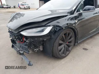 2020 Tesla Model X P90D with VIN 5YJXCDE4XLF296255, listed as a IAAI auction lot 42087953 with 45,411 mi miles. Bid and sale history available at carsss.com. Image 19.