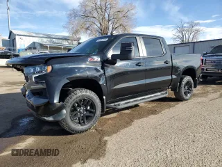2021 Chevrolet Silverado 1500 LT Trail Boss with VIN 1GCPYFEL7MZ172461, listed as a Copart auction lot 46860225 with 41,742 mi miles and Salvage Title. Bid and sale history available at DreamBid. Image 1.