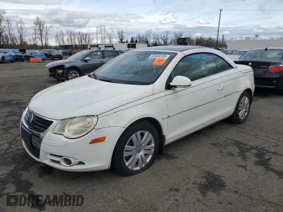 2008 Volkswagen Eos Turbo with VIN WVWBA71F88V001428, listed as a Copart auction lot 50456105 with 144,807 mi miles and Clean title. Bid and sale history available at DreamBid. Image 1.