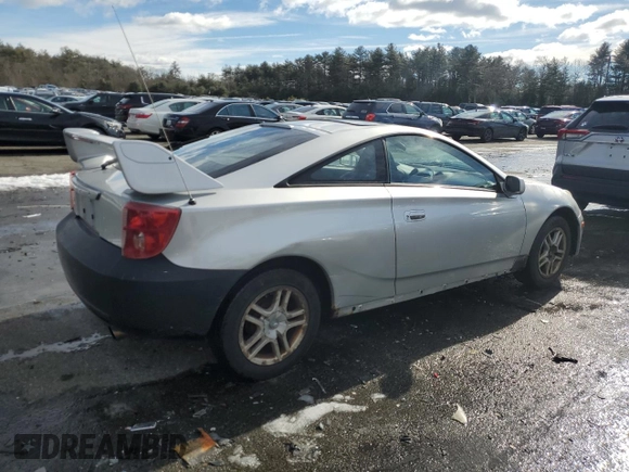 2003 Toyota Celica GT with VIN JTDDR32T230165214, listed as a Copart auction lot 42999105 with 269,473 mi miles and Clean Title. Bid and sale history available at carsss.com. Image 3.